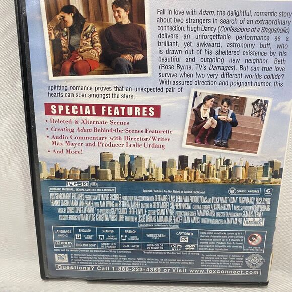 Adam DVD Movie Romance Comedy Drama With Case Rose Byrne Hugh Dancy - Picture 5 of 9